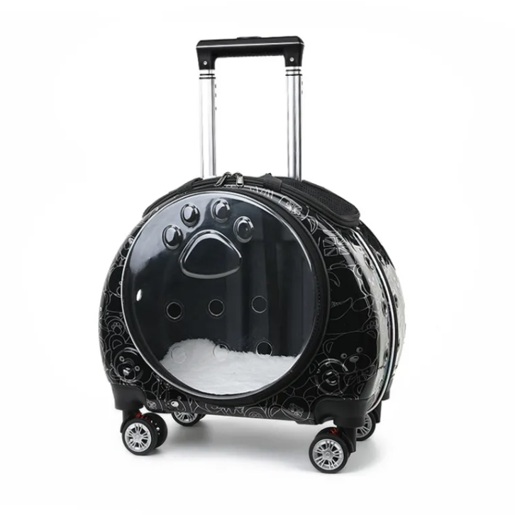 Small Pet Trolley Carrier (PC/ABS Shell, Up to 7.5kg)