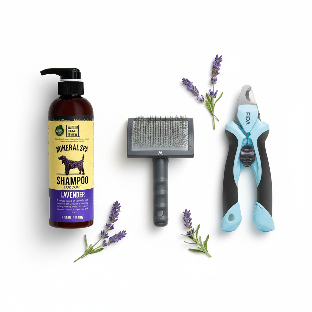 Grooming & Spa Bundle – Flat Lay