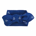 Marine Blue Cotton Dog Scarf