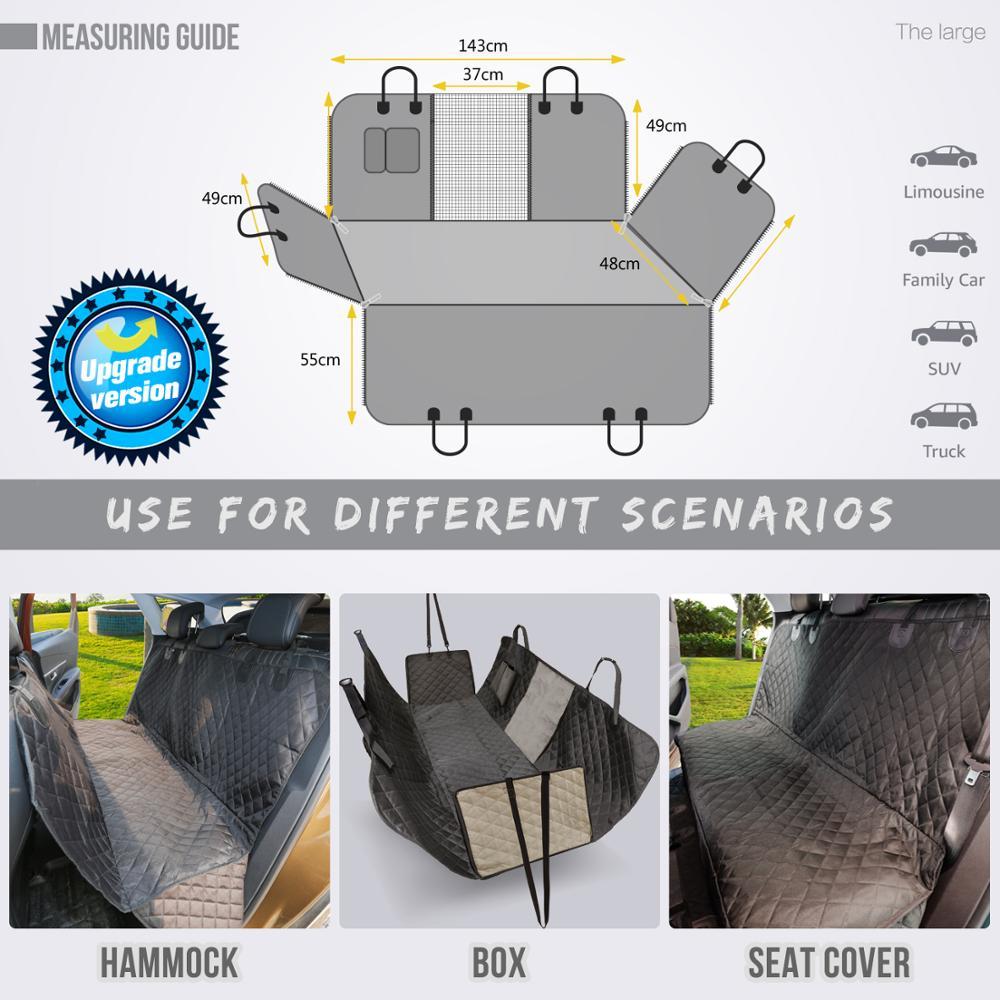 Waterproof Dog Car Seat Cover – 100% Waterproof Back Seat Protector
