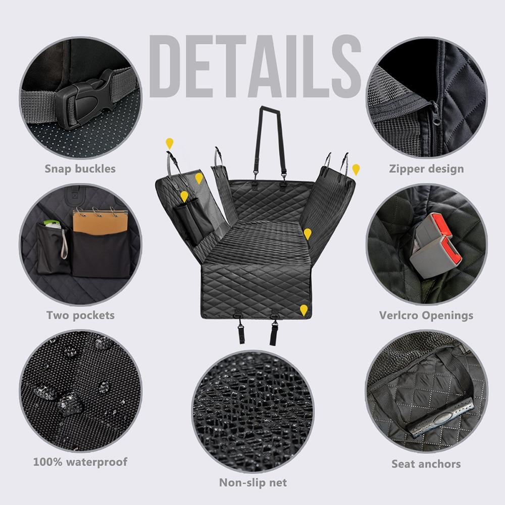 Waterproof Dog Car Seat Cover – 100% Waterproof Back Seat Protector